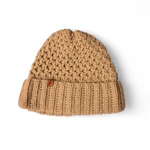 Cozy Tan Knit Beanie